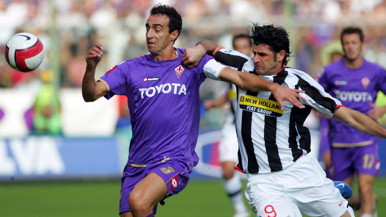 Dario Dainelli quando era capitano della Fiorentina