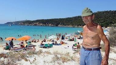 In alto un plastico del mega progetto della cordata Caltagirone, Toti e Benetton, a sinistra Ovidio Marras che ha vinto il primo round contro il colosso Sitas