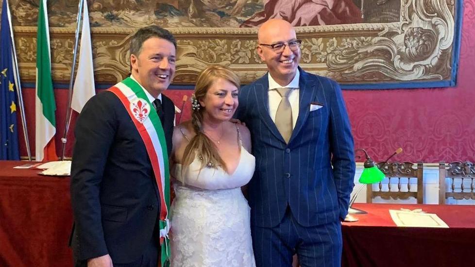 Per Delia Menicagli nozze celebrate da Matteo Renzi