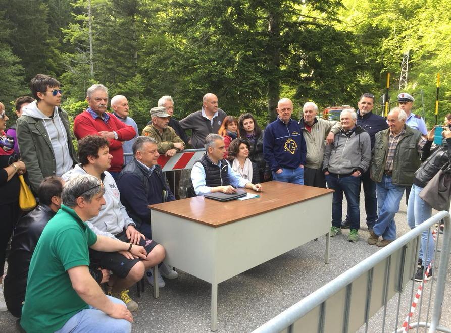 La protesta della giunta per il ponte off limits