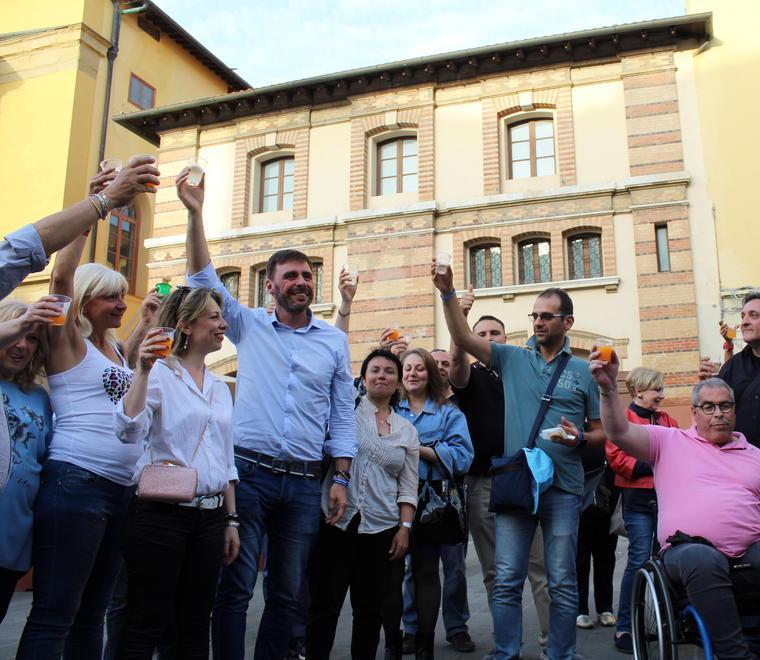 Il brindisi di Romiti davanti al Goldoni