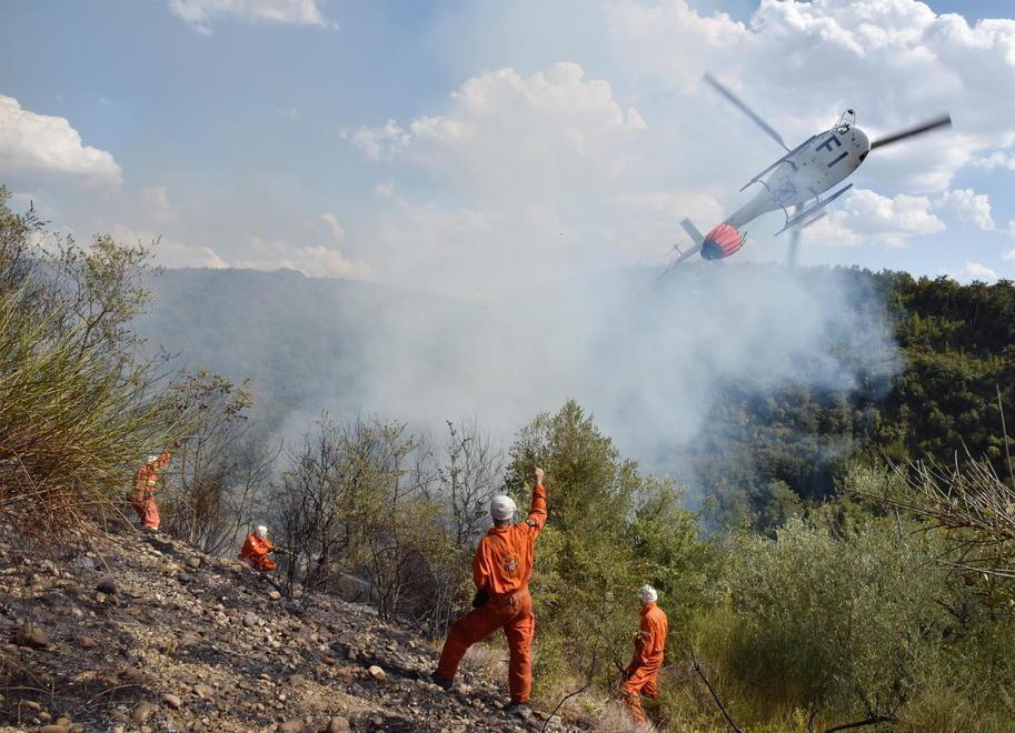 La base dell’antincendio dentro l’area Parco 