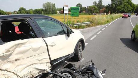 Argenta è in ansia per il motociclista ferito nello scontro