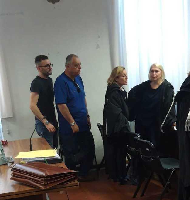 Guido Dal Porto in aula prima della lettura della sentenza