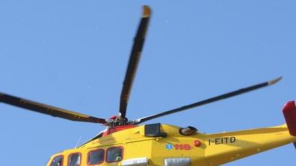 Ustioni gravi sul 30% del corpo: portato con Pegaso a Cisanello