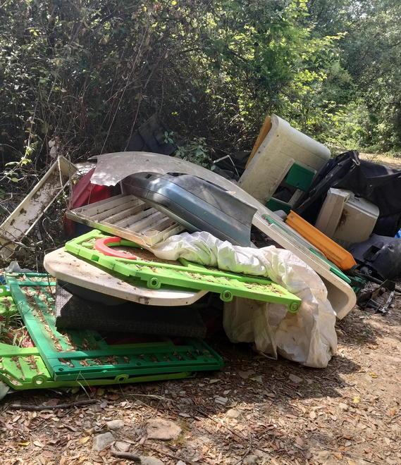 La discarica vicino al bosco «Incivili»