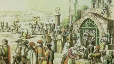 Una stampa storica disegnata da Giuseppe Cominotti