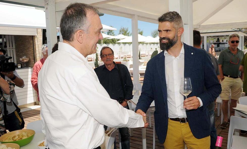 Il presidente fa gli auguri al nuovo sindaco Francesco Ferrari