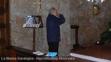 Padre Giacomino Canu nella sua chiesa