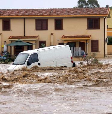 L'alluvione a Capoterra nel 2008