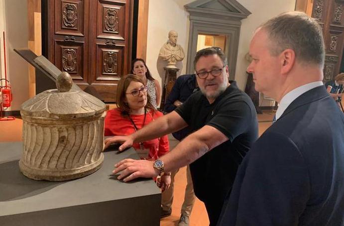 Turista doc Agli Uffizi spunta Russel Crowe