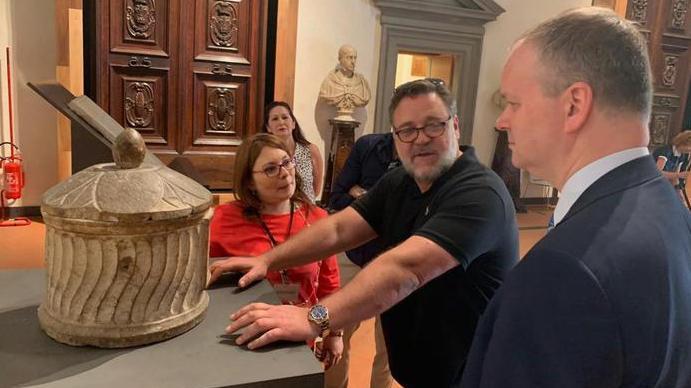Turista doc Agli Uffizi spunta Russel Crowe