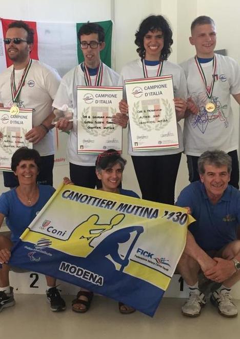La Canottieri Mutina torna da Ferrara con cinque titoli 