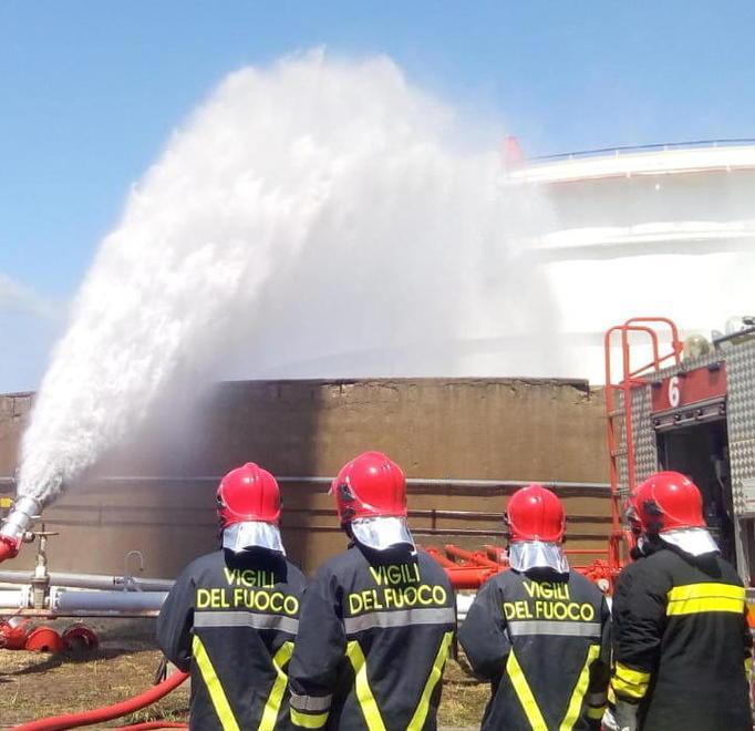 «Incendio alla raffineria Eni» ma si tratta di un’esercitazione 