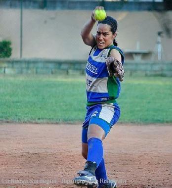 Paola Cavallo (Softball Nuoro) &egrave; stata una delle migliori della sua squadra 