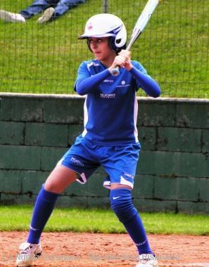 Le giocatrici della Nuoro Softball in azione 