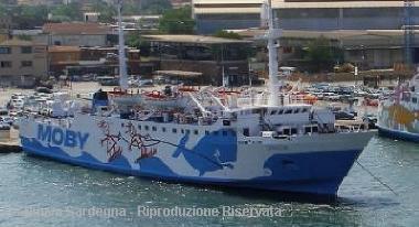 La motonave Giraglia del gruppo Moby Lines 