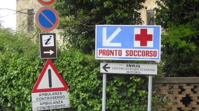 L'ingresso del pronto soccorso di Volterra