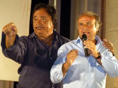 Jerry Calà con l’amico Umberto Smaila