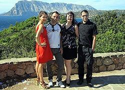 Da sinistra Claudia Mossa, Sesto Santoli, Eliana Clementi e Tiziano Fortin