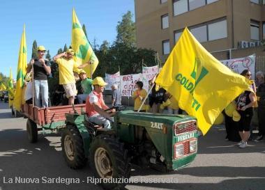 Una manifestazione dei pastori di Quirra 