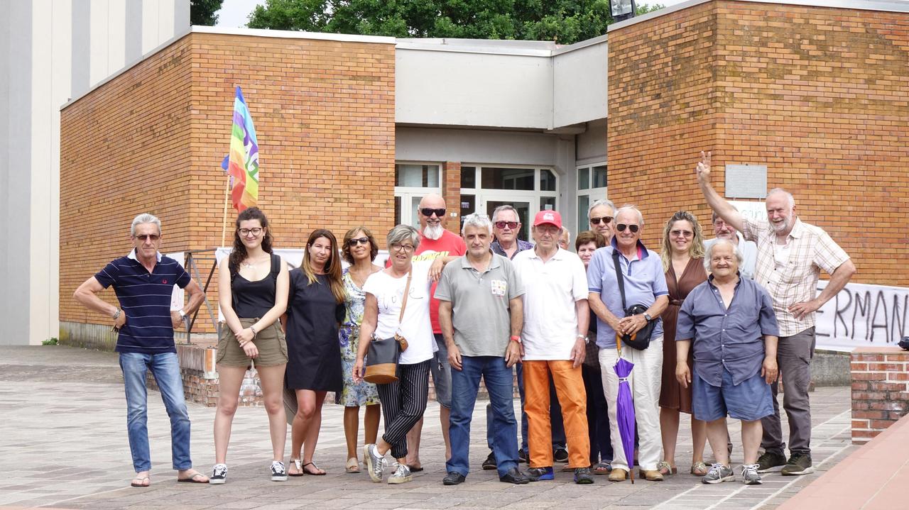 Il presidio al centro sociale di Bonelle