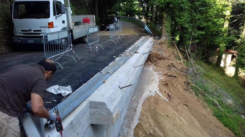 Lavori finiti, riapre al traffico la strada dei “Tecchioni”