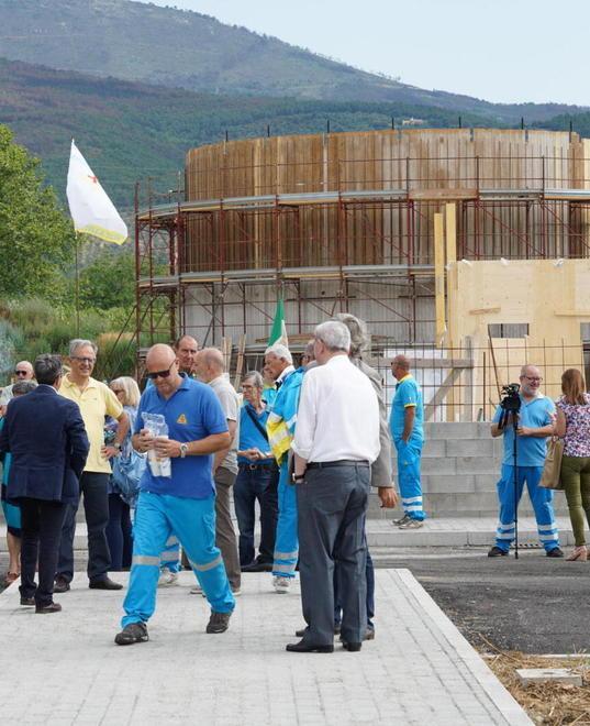 Posa della prima pietra per la sede della Misericordia 