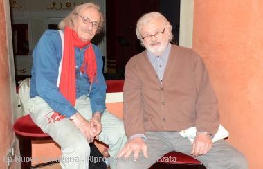 Hirschman e Polansky ieri sera al Teatro Civico (foto Mauro Chessa) 
