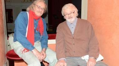 Hirschman e Polansky ieri sera al Teatro Civico (foto Mauro Chessa)