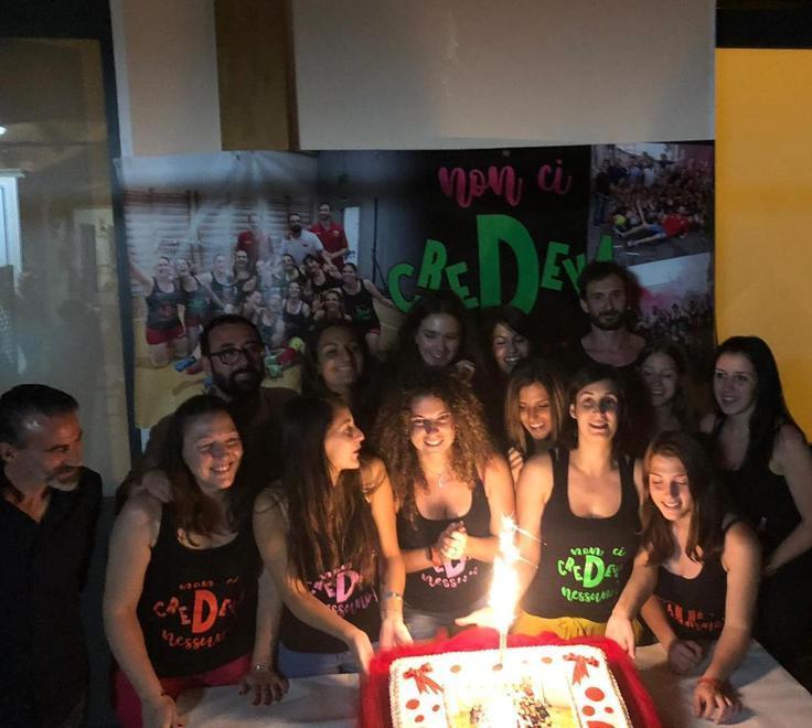 Le Vigili del fuoco a cena per la festa della promozione