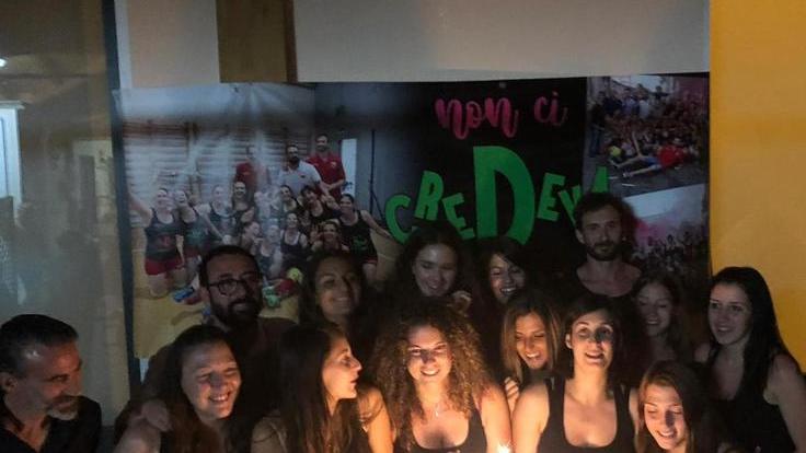 Le Vigili del fuoco a cena per la festa della promozione