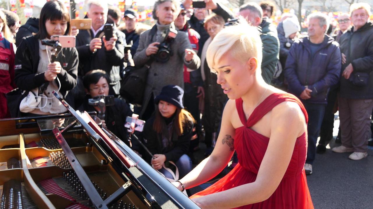 La compositrice e pianista Giulia Mazzoni