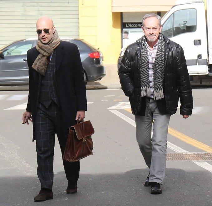 L’avvocato del Comune di Reggio Emilia, Santo Gnoni, con il suo difensore Liborio Cataliotti