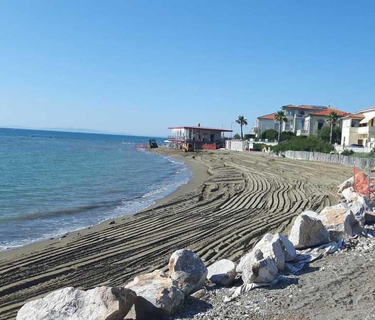 Completato il primo dei 4 cantieri in spiaggia 