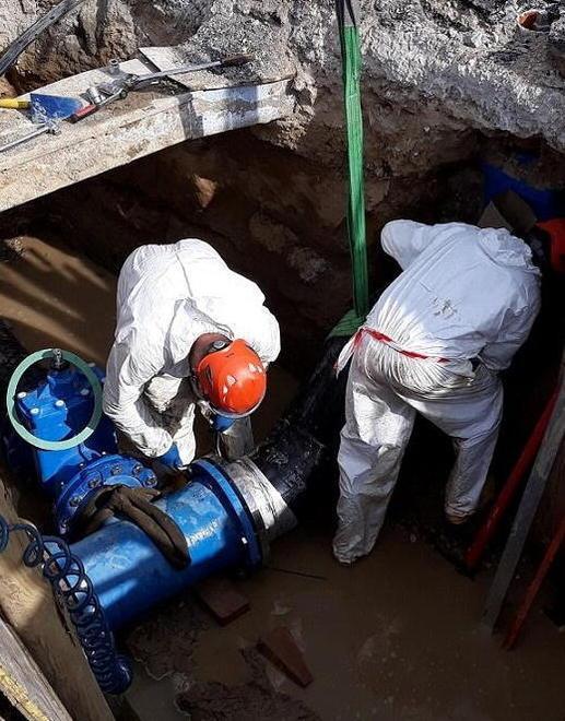 Una notte senz’acqua per riparare il guasto di dieci giorni fa