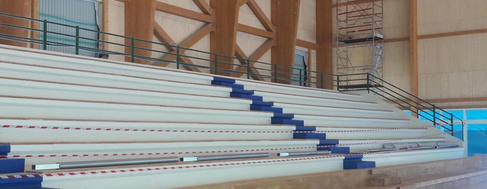 Si vede già la tribuna del nuovo palazzetto 
