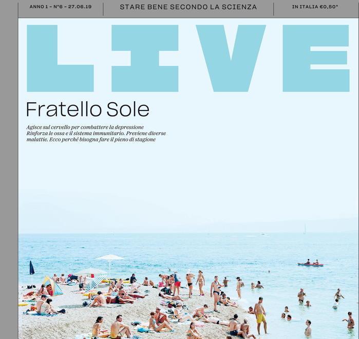 Domani in edicola “Live” tutto per stare bene con il sole e le vacanze