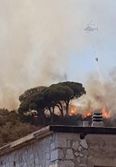 Bruciati 2 ettari di macchia a causa di un camper 