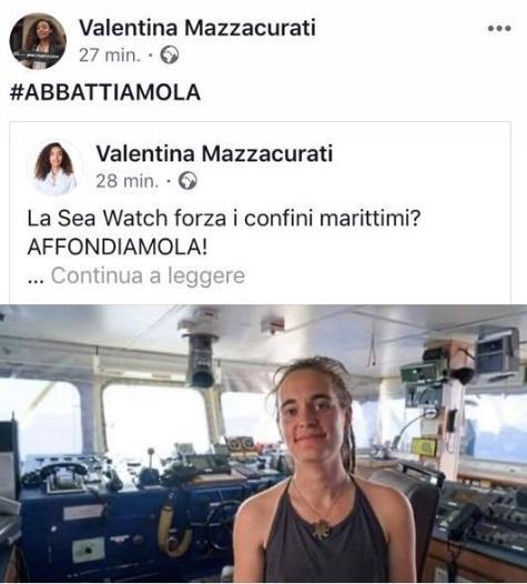 «La Sea Watch? Affondiamola» È bufera sulla modenese Mazzacurati 