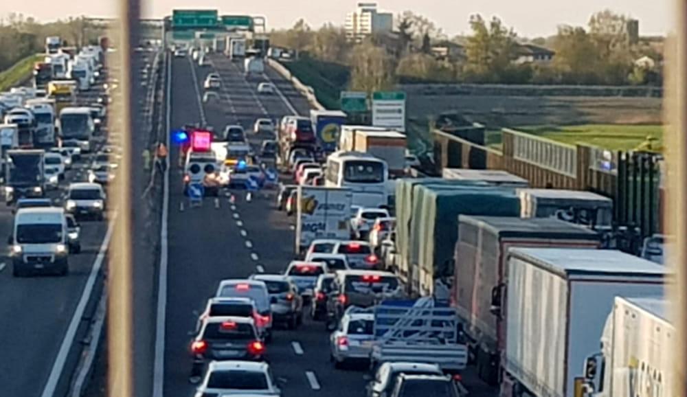 Un incidente sull'Autostrada del Sole all'altezza di Modena (archivio)