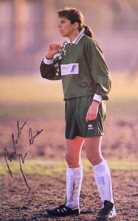 Milena Bertolini con la maglia dell'Acf Agliana