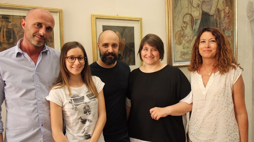 Da sinistra: Stefano Tinai, Francesca Moriconi, Paolo Nardi, Benedetta Squittieri, Elisa Giusti