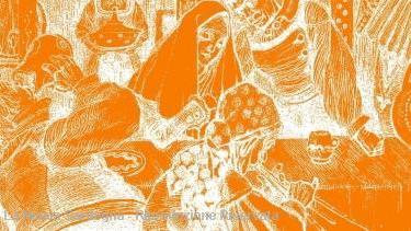 Un particolare della copertina di «Il gusto della letteratura in Sardegna», viaggio tra gli usi e i luoghi del mangiare raccontati nei libri