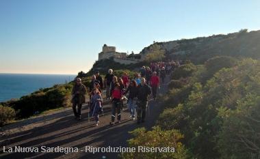 Un momento dellescursione sopra la Sella del Diavolo    