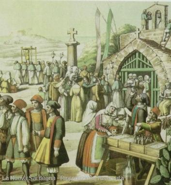 Una delle tavole disegnate da Cominotti per &laquo;Voyage en Sardaigne&raquo; di La Marmora  