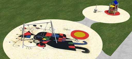 Giochi a regola d’arte, a Collesalvetti parchi decorati con Kandinskij e Mirò 