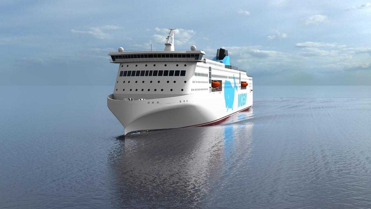 In costruzione in Cina i due maxi-traghetti Moby per la rotta Livorno-Olbia