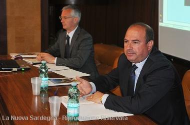 Da sinistra, Enrico Massidda e Pietrino Scanu In basso, presentazione della rassegna 