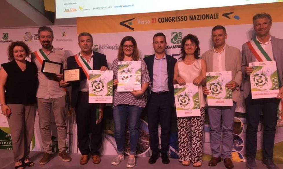 Raccolta dei rifiuti Legambiente premia tutto il bacino Aimag